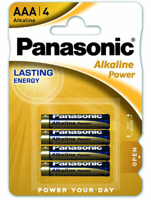 PANASONIC αλκαλικές μπαταρίες Alkaline Power, AAA/LR03, 1.5V, 4τμχ