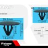 Σετ συνδετήρες αυτοκινήτου - 10pcs - R-F16101-09 - 180869