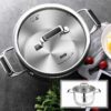 Κατσαρόλα ανοξείδωτη με καπάκι - 3.6L - CS002-B20 - DSP - 560317