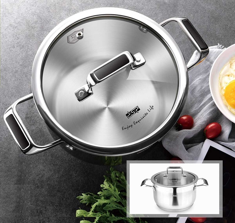 Κατσαρόλα ανοξείδωτη με καπάκι - 3.6L - CS002-B20 - DSP - 560317