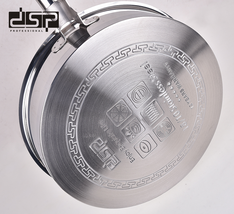Τηγάνι ανοξείδωτο με καπάκι - 4.0L - CS003-C28 - DSP - 561352