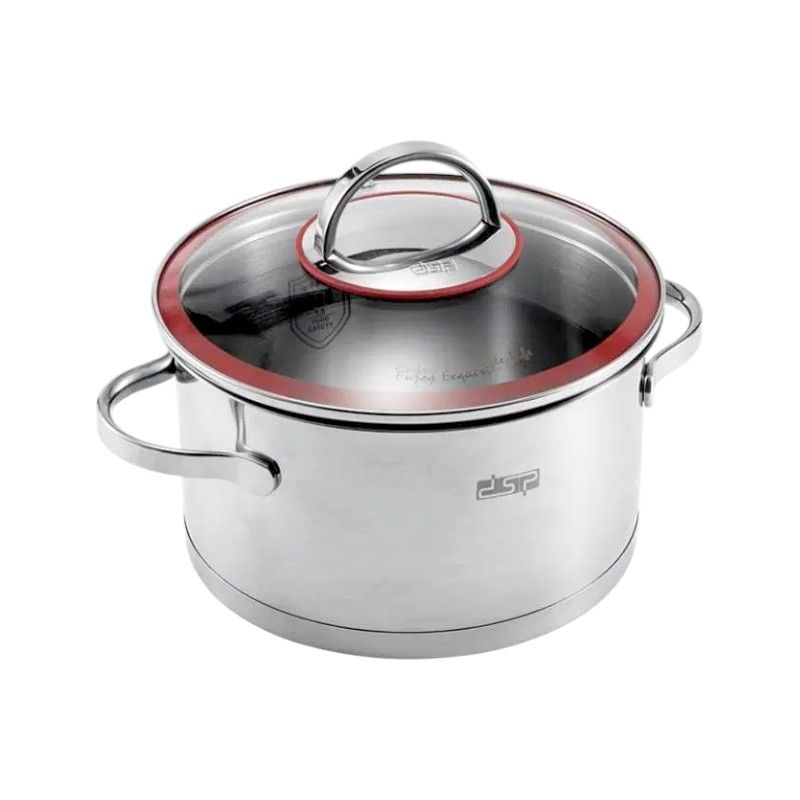 Κατσαρόλα ανοξείδωτη με καπάκι - 3.6L - CS003-B20 - DSP - 561604