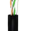 GOOBAY καλώδιο δικτύου 57198, CAT 5e U/UTP, CCA, έως 40m, 100m, μαύρο