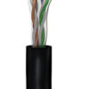 GOOBAY καλώδιο δικτύου 57293, CAT 6 U/UTP, CCA, έως 50m, 100m, μαύρο