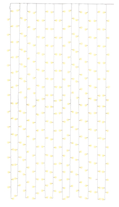 GOOBAY LED λαμπάκια κουρτίνα 57943, 3000K, 4.1m, IP44, USB, 300 LED