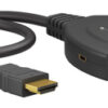 GOOBAY HDMI switch 58488, 3-in σε 1-out, 4K/60Hz, μαύρο