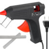 GOOBAY θερμικό πιστόλι σιλικόνης 59176, 20W, 11-12mm, μαύρο