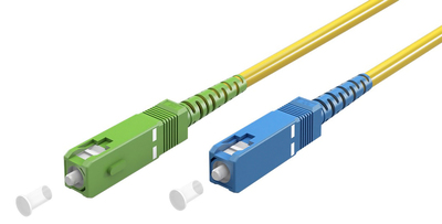 GOOBAY καλώδιο οπτικής ίνας SC-APC 59660, Singlemode OS2, 3m, κίτρινο