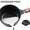 Γαλατιέρα αντικολλητική με καπάκι - 1.45L - CA005-A16-Black - DSP - 612432