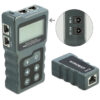 DELOCK tester καλωδίων με οθόνη 63110, RJ45, PoE, DC, γκρι