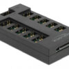 DELOCK RGB hub 64128 για ARGB LEDs, 10 θύρες, μαύρο