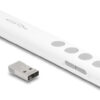 DELOCK τηλεχειριστήριο παρουσιάσεων 64251 με laser & πλήκτρα, 30m, λευκό
