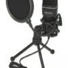 DELOCK Mικρόφωνο studio με pop φίλτρο & αντιανέμιο 66331, πυκνωτικό, USB