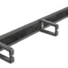 DELOCK cable management 66488, 19"/1U rack, 3x γάντζοι & βούρτσα, μαύρο