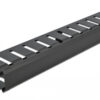 DELOCK cable management 66550 για rack 19"/1U, μεταλλικό, μαύρο