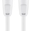 GOOBAY καλώδιο κεραίας αρσενικό 68145, <70dB, CCS, 1.5m, λευκό