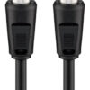 GOOBAY καλώδιο κεραίας αρσενικό 68148, <70dB, CCS, 2.5m, μαύρο