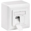 GOOBAY επιτοίχια πρίζα CAT 6a 68572, 2x RJ45, 80x80mm, λευκή
