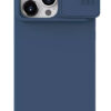 NILLKIN θήκη CamShield Silky Silicone για iPhone 15 Pro Max, μπλε