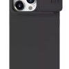 NILLKIN θήκη CamShield Silky Magnetic Silicone, iPhone 15 Pro Max, μαύρη