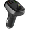 LDNIO FM Transmitter & φορτιστής C704Q, 2x USB/1x USB-C, 36W, Bluetooth, μαύρο