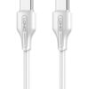 LDNIO καλώδιο USB-C σε USB-C LC121C, 65W PD, 1m, λευκό