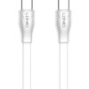 LDNIO καλώδιο USB-C σε USB-C LC131C, 65W PD, 1m, λευκό