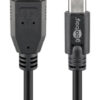 GOOBAY καλώδιο USB σε USB-C 73141, 15W, 5Gbps, 3m, μαύρο