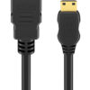 GOOBAY καλώδιο mini HDMI σε HDMI 74083 με Ethernet, 4K/60Hz, 18 Gbps, 2m, μαύρο