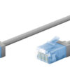 GOOBAY καλώδιο δικτύου 74219, CAT 6A U/UTP, slim, copper, 500MHz, 0.15m, γκρι