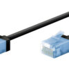 GOOBAY καλώδιο δικτύου 74233, CAT 6A U/UTP, slim, copper, 500MHz, 1m, μαύρο