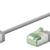 GOOBAY καλώδιο δικτύου 74343, CAT 8.1 U/FTP, slim, copper, 2000MHz, 0.15m, γκρι