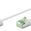 GOOBAY καλώδιο δικτύου 74357, CAT 8.1 U/FTP, slim, copper, 2000MHz, 0.15m, λευκό