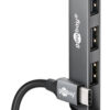 GOOBAY USB hub 74457, 4x θυρών, USB 3.2, 5Gbps, USB-C σύνδεση, γκρι