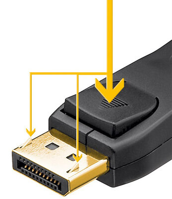 GOOBAY καλώδιο DisplayPort 74744, 8K/120Hz, 40 Gbps, 2m, μαύρο