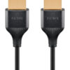 GOOBAY καλώδιο HDMI 75292 με Ethernet, slim, 4K/60Hz, 18 Gbps, 0.5m, μαύρο