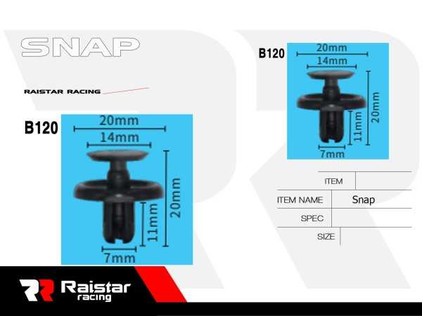 Σετ συνδετήρες αυτοκινήτου - 10pcs - R-F16101-19 - 180861