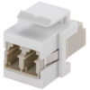 GOOBAY Keystone module οπτικής ίνας 80000, 2x LC-Duplex, λευκό