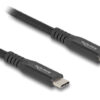 DELOCK καλώδιο USB-C 80024, 100W, 20 Gbps, 1m, USB4, E-Marker, μαύρο