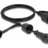 DELOCK καλώδιο δικτύου 80166, CAT 6 STP, με καπάκι, IP68, 1m, μαύρο