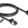 DELOCK καλώδιο δικτύου 80183, CAT 8.1 U/FTP, 40Gbps, 1m, μαύρο