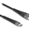 DELOCK καλώδιο USB σε USB-C 81121, 60W, 480Mbps, 1m, μαύρο