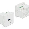DELOCK module USB θύρα φόρτισης Easy 45 81311, 18W, 45x45mm, λευκό