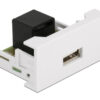 DELOCK module USB σε RJ45 Easy 45 81344, 22.5x45mm, λευκό