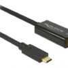 DELOCK καλώδιο USB-C σε DisplayPort 85256, DP Alt Mode, 4K, 2m, μαύρο