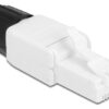 DELOCK βύσμα RJ45 CAT 6 UTP 86977, tool-free, λευκό