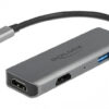 DELOCK docking station 87780, 3 θυρών, USB-C σύνδεση, 4K, MST, γκρι