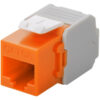 GOOBAY Keystone module RJ45 CAT 6A 90690, UTP, πορτοκαλί