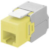 GOOBAY Keystone module RJ45 CAT 6A 90691, UTP, κίτρινο
