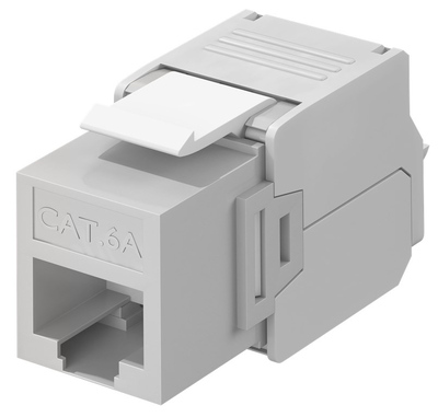GOOBAY Keystone module RJ45 CAT 6A 90693, UTP, γκρι